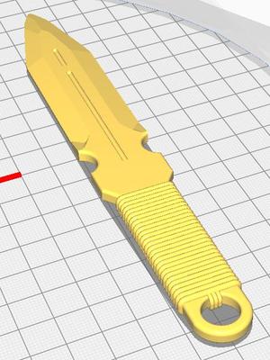 Helldivers 2 K-2 Throwing Knife 3D-printable 3d print Toy Training Weapon Replica Copy Military Prop