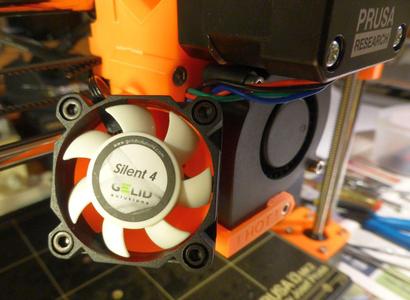 Prusa i3 MK2/S Adaptor for 40mm Silent Fan