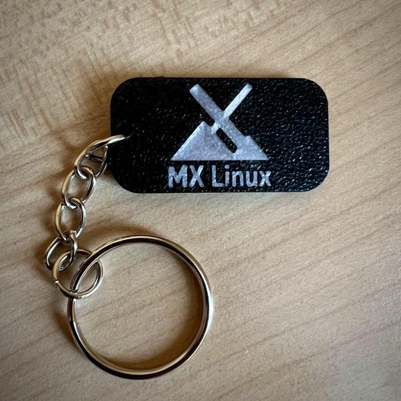 MX Linux key chain.