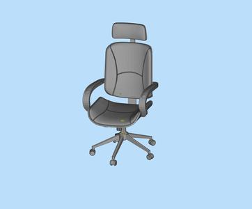 Gaming Chair Office Chair Leather Chair Decoration Chair 01 1/64 Scene Digital Model