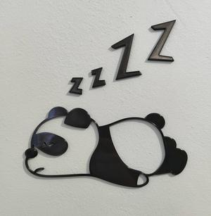 Lazy Panda wall art decoration