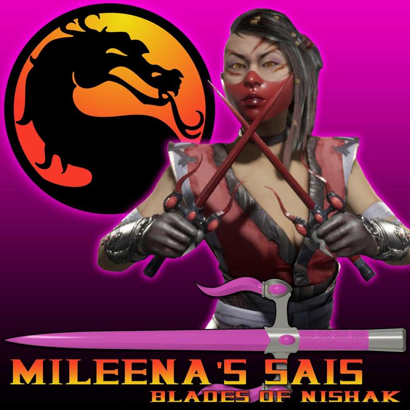 Mileena's "Blades of Nishak" Sais - Mortal Kombat
