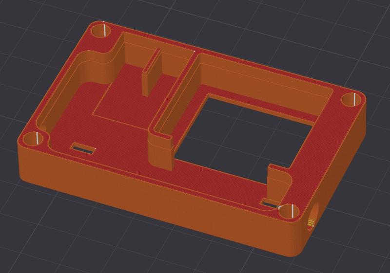 Shelly 1 PM mini housing with slightly smaller holes