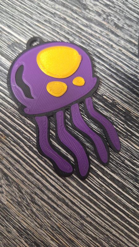 2D spongebob jellyfish multicolor