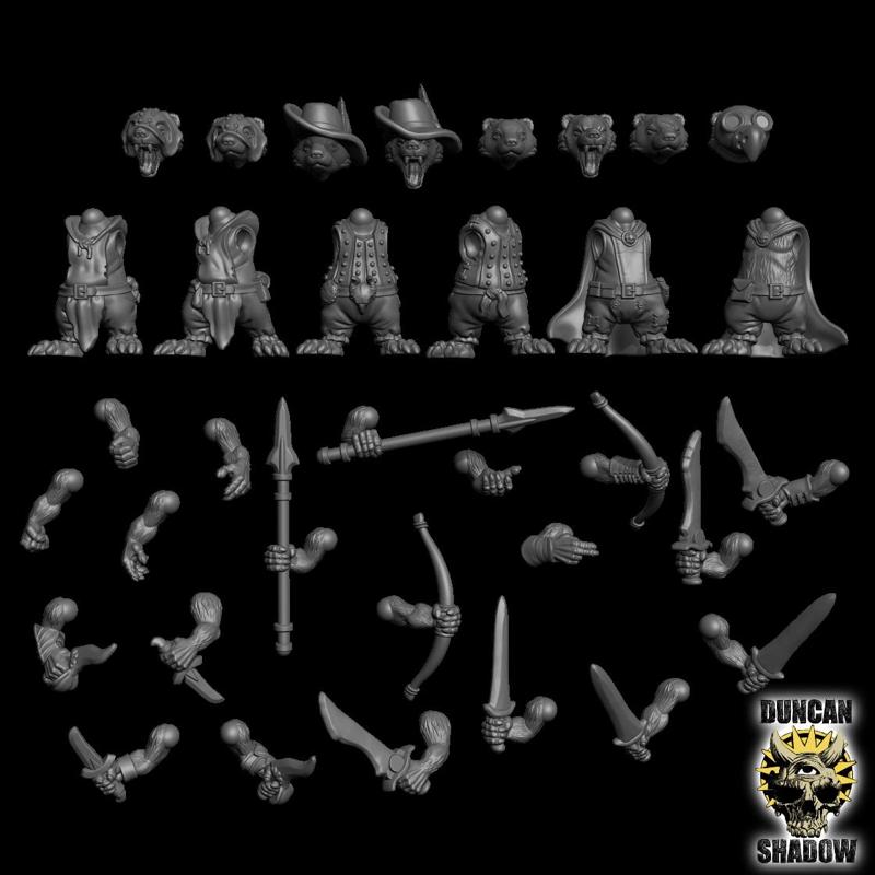 Badger Folk Rangers Multipart kit (Pre Supported)