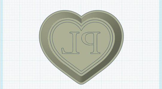 P Louise Heart Bath Bomb Mold