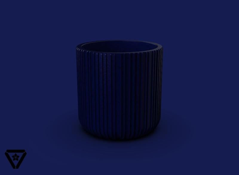 153. Random Geometry - V14 - Planter Pot Cube Garden Pot - Destiny