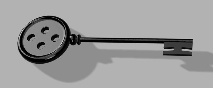 Coraline Button Key Prop