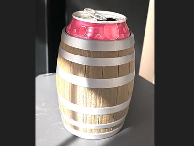 Barrel can holder