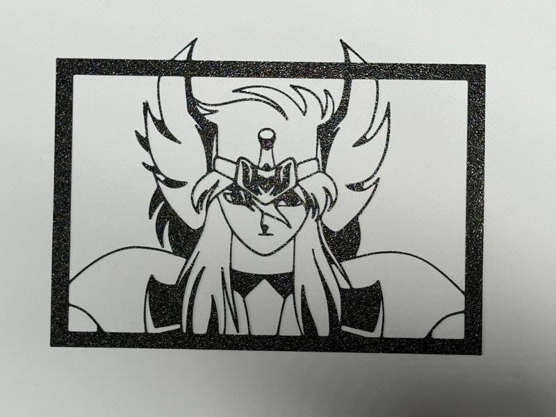 silhouette Hyoga knights of the zodiac (wall art)