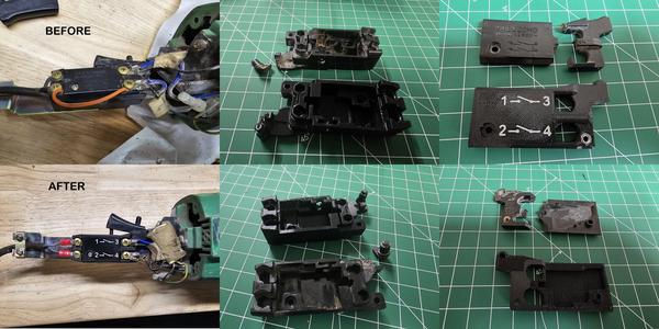 Hitachi Angle Grinder 230mm - Switch repair SGE220MD