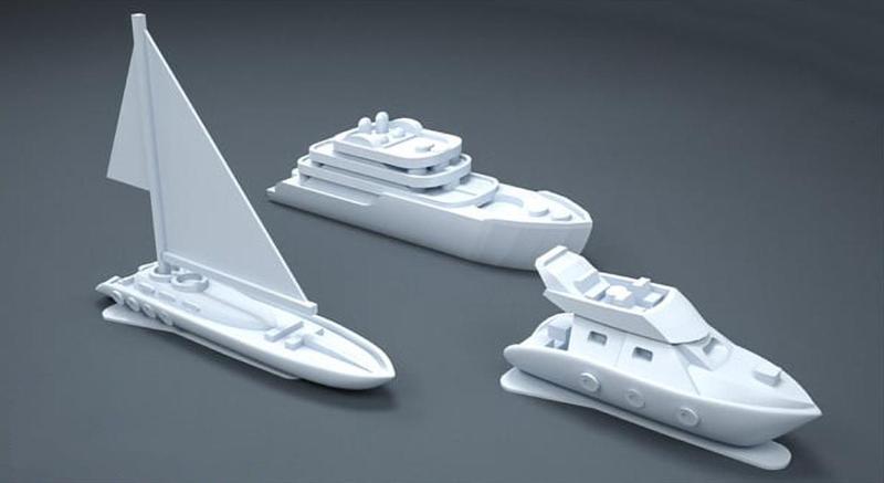 architectural model yacht and boat