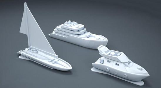 architectural model yacht and boat