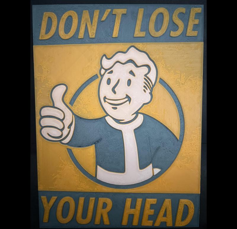 Fallout - Don't Lose Your Head - Vault Poster