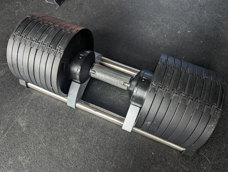 Various parts for "Flexbell" adjustable dumbbells