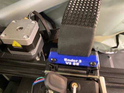 Ender 3 V3 SE printhead wire clamp.