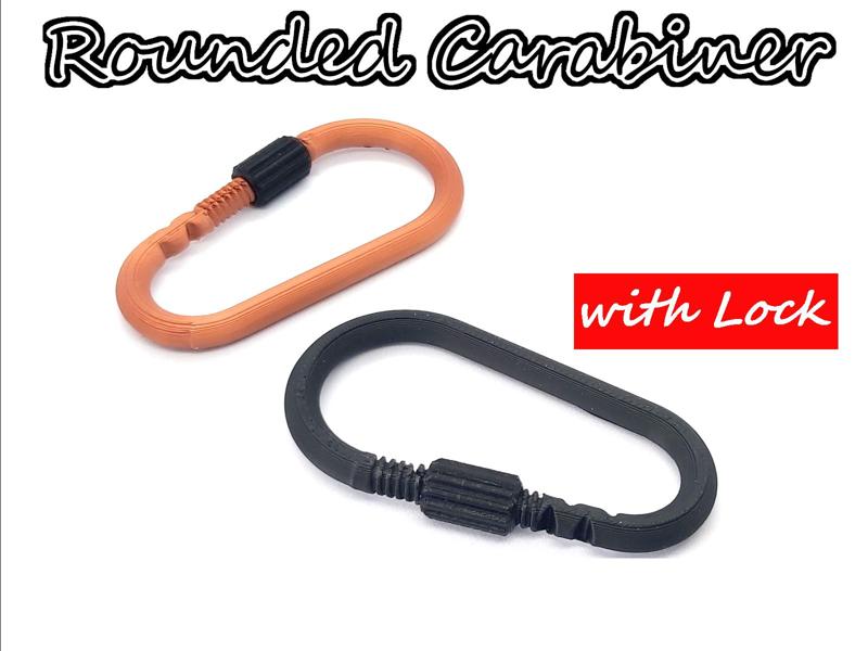 Rounded Carabiner with Lock