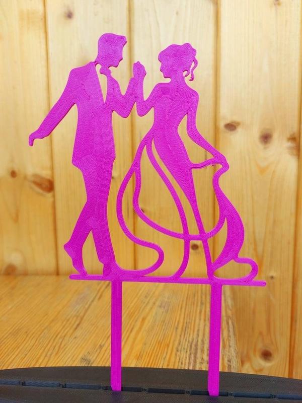 Minimalistic wedding cake topper 11 pieces
