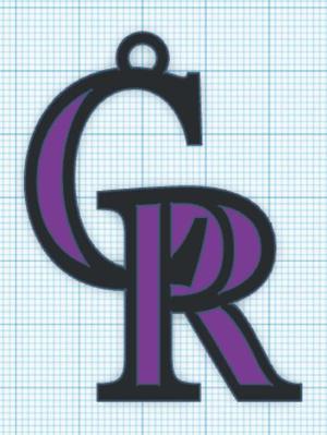 Colorado Rockies Keychain