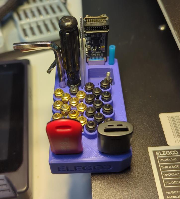 Magnetic Tool and Nozzle Holder for Elegoo Neptune 3 4 Pro Plus Max