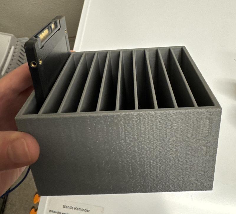 SSD storage for wider 2.5" with caddy