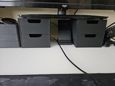 Monitor Riser with Drawers