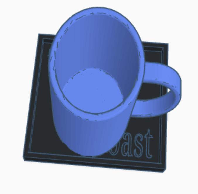 "Toast to Coast" Coaster