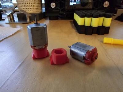 Shim for cheap 130 motors in Protean Modular Takedown Blaster