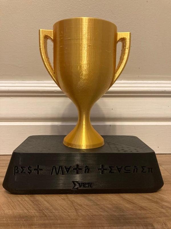 Best Math Teacher Award - Using Math Symbols