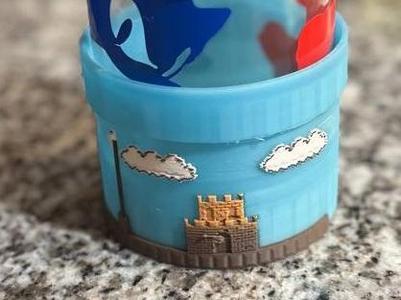 Mario Bros 2D Cozy/Coaster for glass cup