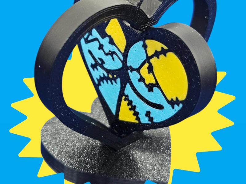 Fidget Spinner Heart Butt Sally Booty & Stand