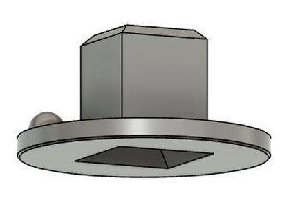 Removable adapter for 6.25mm drillbit socket