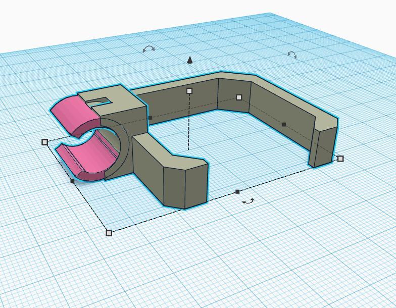 Anycubic i3 Mega - extruder mount cable holder
