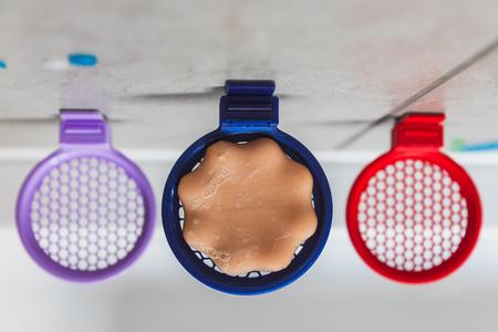 Removable soap bar tray