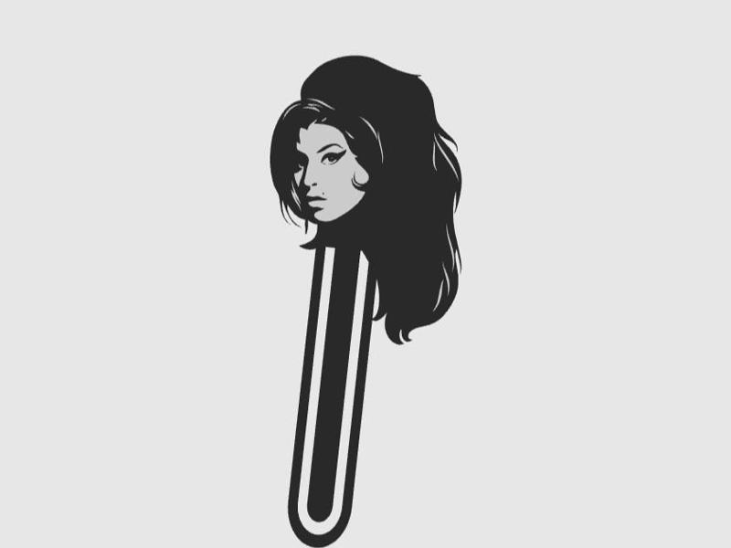 BookMark Amy Winehouse Cute Kawaii Minimalist