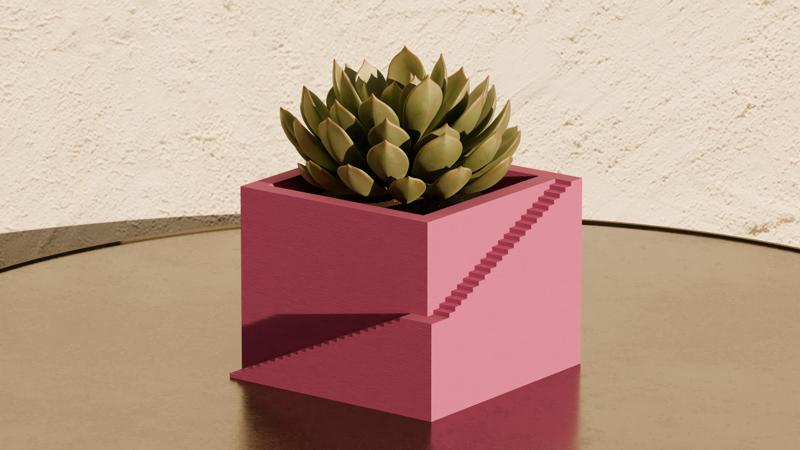 Side Ladder Pot Plant - Home Decoration