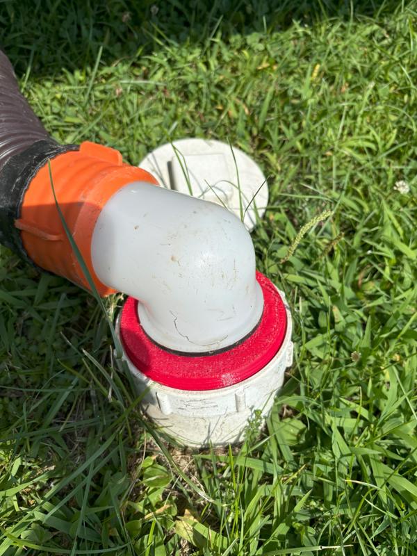 RV 4" sewer connection