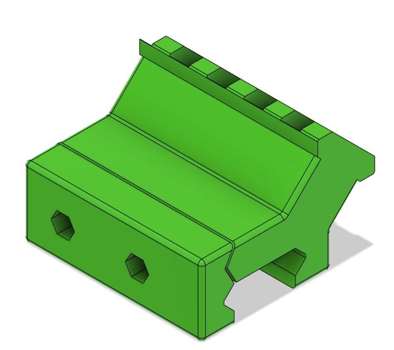 45 degree picatinny rail mount