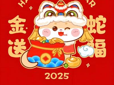 2025 Spring Festival Snake Painting