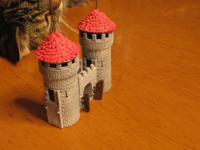 Gate Tower With Tiled Roof