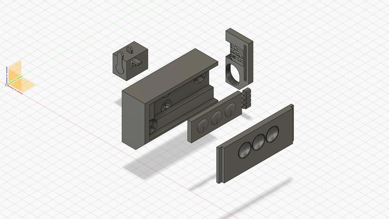 Case carcasa para mini controlador RGB