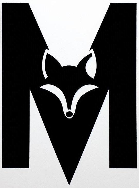 Fox alphabet: Letter M (version 1)