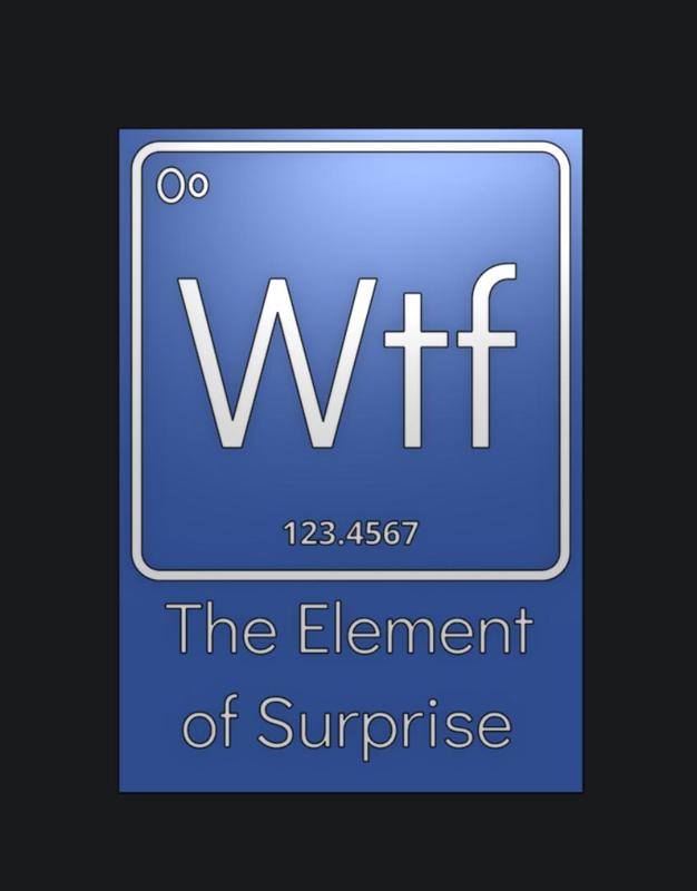 The Element of Surprise for one Colour Printer higher Poly