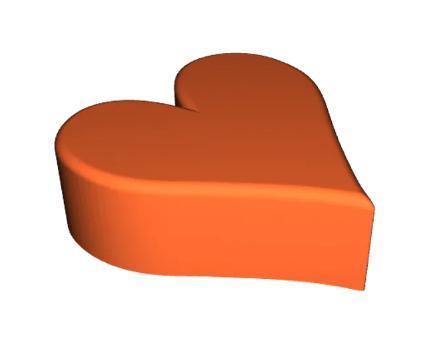 Mini heart with magnet