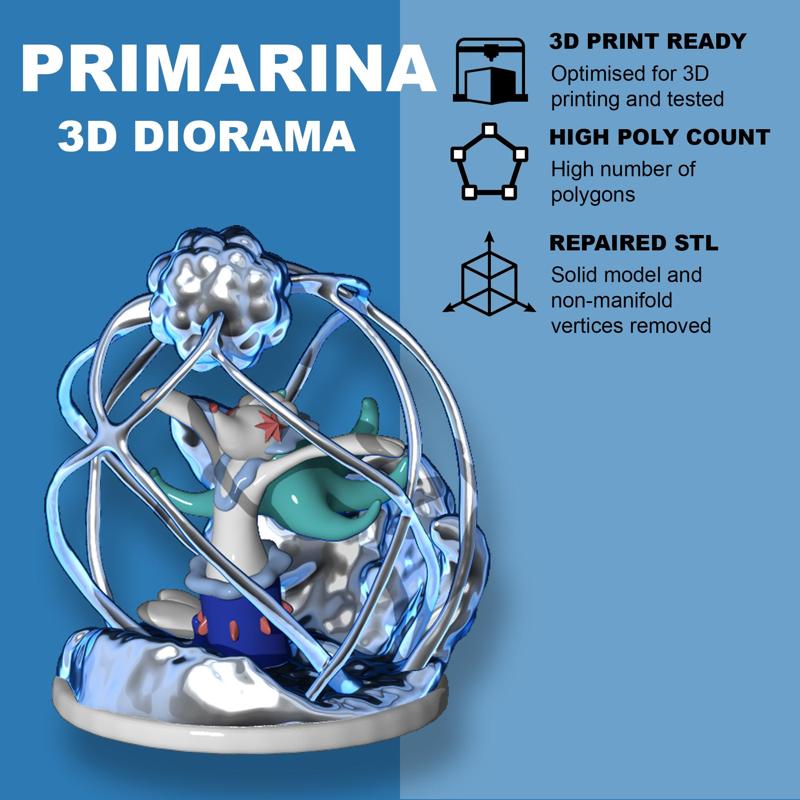 Primarina diorama - Pokemon
