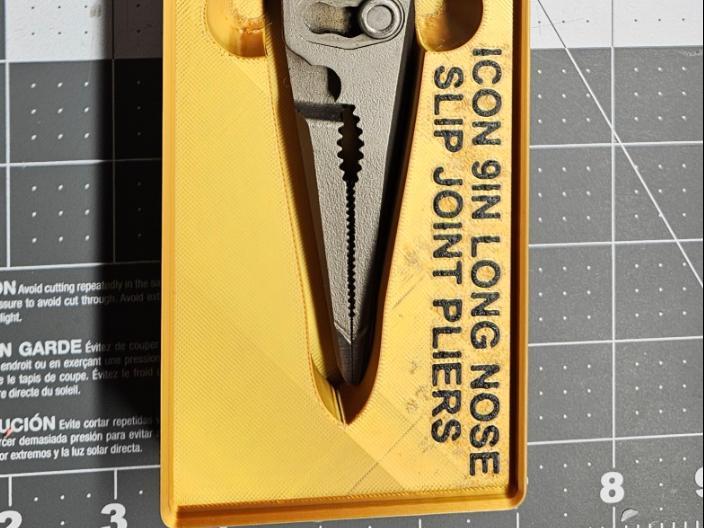 Icon 9 Inch Long Nose Slip Joint Pliers Gridfinity