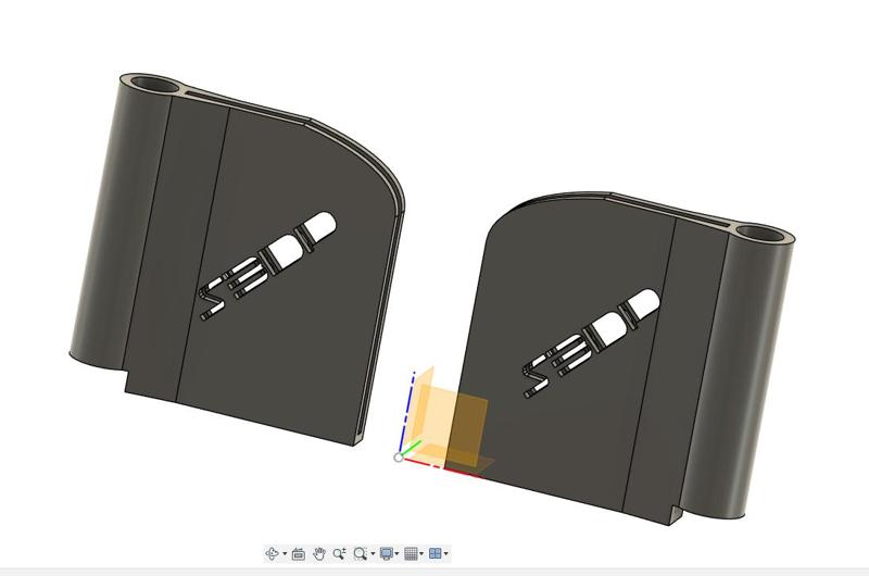 LACK Reinforced LOWER door hinges (redesigned for 3/8" acrylic)