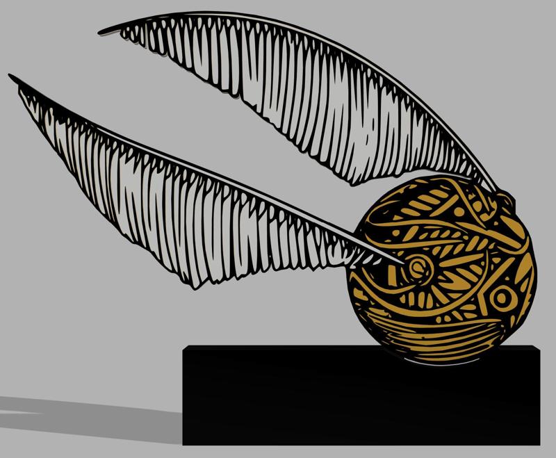 Golden snitch stand