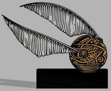 Golden snitch stand