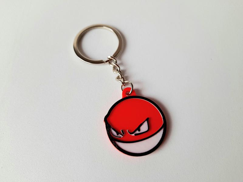 Voltorb Pokemon Llavero -  Voltorb Pokemon Keychain